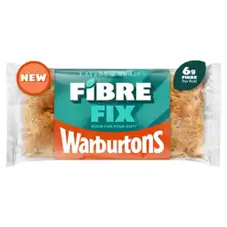 Iceland Warburtons 4 Fibre Fix Soft Sliced Rolls offer