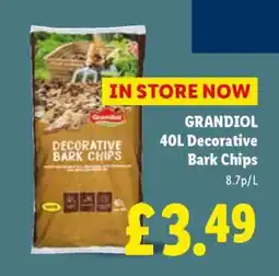 Lidl GRANDIOL 40L Decorative Bark Chips offer