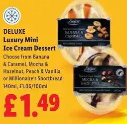 Lidl DELUXE Luxury Mini Ice Cream Dessert offer