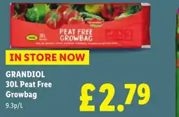Lidl GRANDIOL Peat Free Growbag offer