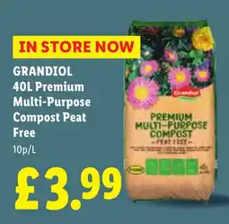Lidl GRANDIOL Premium Multi-Purpose Compost Peat Free offer