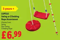 Lidl LUPILU Swing or Climbing Rope Assortment offer