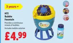 Lidl HTI Bubble Fountain offer
