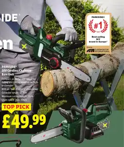Lidl PARKSIDE 20V Cordless Chainsaw - Bare Unit offer