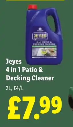 Lidl Jeyes 4 in 1 Patio & Decking Cleaner offer