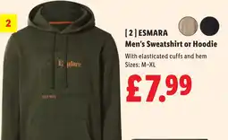 Lidl ESMARA Men's Sweatshirt or Hoodie offer