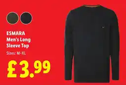 Lidl ESMARA Men's Long Sleeve Top offer