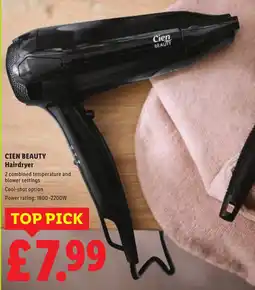 Lidl CIEN BEAUTY Hairdryer offer