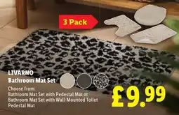 Lidl LIVARNO Bathroom Mat Set offer