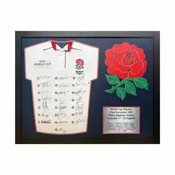 Costco England Rugby Shirt Signed by the Full 2003 World Cup Final Squad offer