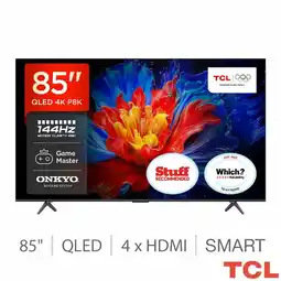 Costco TCL 85P8K-UK 85 Inch QLED Smart TV offer