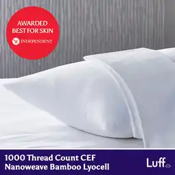 Costco Luff SilverLining 1000 Thread Count 100% Organic Bamboo Pillowcase Pair, in 4 Colours offer