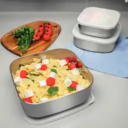 Costco Tramontina Stainless Steel Food Storage set, 3 Piece offer