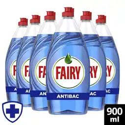 Costco Fairy Anti-Bacterial Liquid, 6 x 900ml offer
