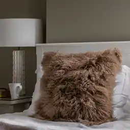 Costco Naturally Sheepskins Mongolian Cushion, 50 x 50 cm offer