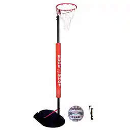 Costco Sure Shot 10ft (3.05 m) Netball Goal in Red with Padding offer