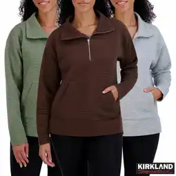 Costco Kirkland Signature Ladies Ottoman 1/2 Zip offer