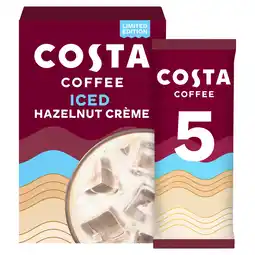 Iceland Costa Coffee Barista Creations Iced Hazelnut Crème (5x14.5g) offer