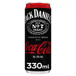 Iceland Jack Daniel's and Coca-Cola Zero 330ml Pre-Mixed Can offer