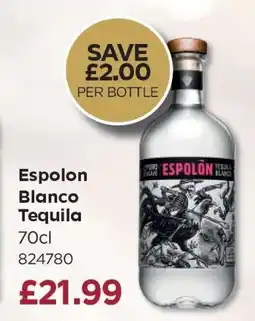 Bestway Espolon Blanco Tequila offer