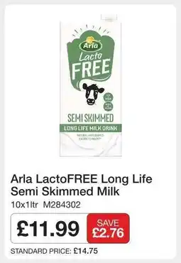 Makro Arla LactoFREE Long Life Semi Skimmed Milk offer