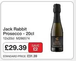Makro Jack Rabbit Prosecco - 20cl offer