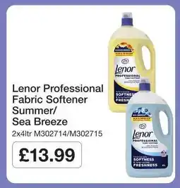 Makro Lenor Professional Fabric Softener Summer/Sea Breeze offer