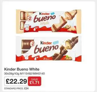 Makro Kinder Bueno White offer