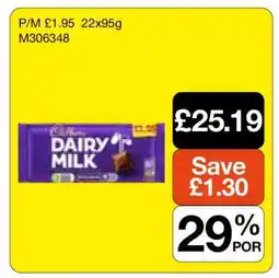 Makro Cadbury Dairy Milk offer