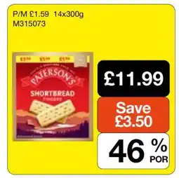 Makro Paterson's Shortbread offer