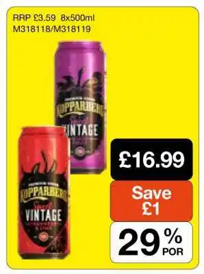 Makro Kopparberg Vintage offer