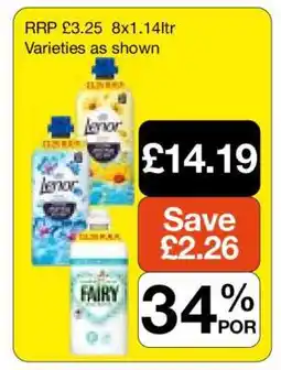 Makro Lenor & Fairy Detergent offer