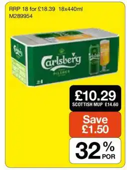 Makro Carlsberg Pilsner offer
