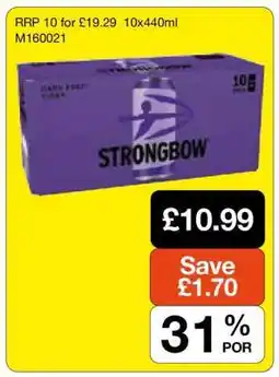 Makro Strongbow Dark Fruit Cider offer