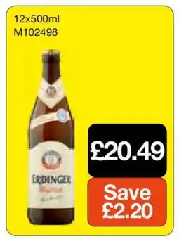 Makro Erdinger Beer offer