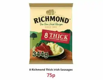 Farmfoods 8 Richemond Thick Irish Sausages offer