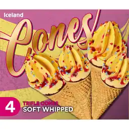Iceland Iceland Trifle Soft Whipped Cones 304g offer