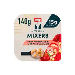 Iceland Müller Myprotein Strawberries & Cream Flavour Mixers 140g offer