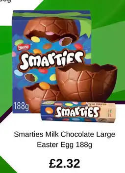 Asda Smarties Milk Chocolate Large Easter Egg offer