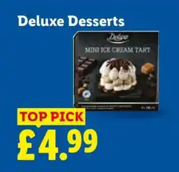 Lidl Deluxe Desserts Mini Ice Cream Tart offer