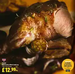 Lidl DELUXE West Country Whole Lamb Leg offer