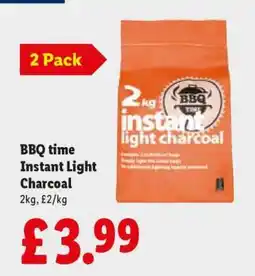 Lidl BBQ TIME Instant Light Charcoal offer