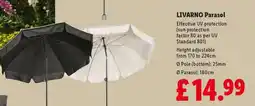 Lidl LIVARNO Parasol offer