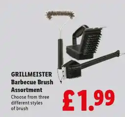 Lidl GRILLMEISTER Barbecue Brush Assortment offer