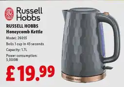 Lidl RUSSELL HOBBS Honeycomb Kettle offer