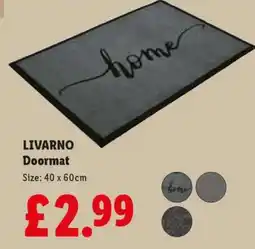 Lidl LIVARNO Doormat offer