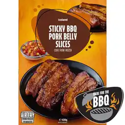 Iceland Iceland Sticky BBQ Pork Belly Slices 420g offer