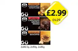 Londis Gü Cheesecake Chocolate & Honeycomb, Banoffee, Hot Pud Chocolate Melting Middle offer