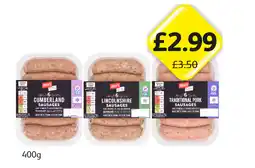 Londis Jack's Sausages Cumberland, Lincolnshire, Traditional Pork offer