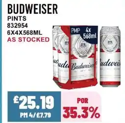 Bestway BUDWEISER Pints offer